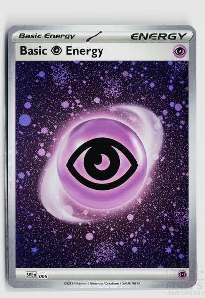 Basic Psychic Energy (Cosmos Holo) 005 SVE: Scarlet & Violet Energies Pokemon NM