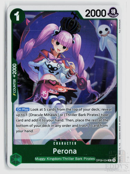 Perona OP09-034 Emperors in the New World One Piece Foil Rare