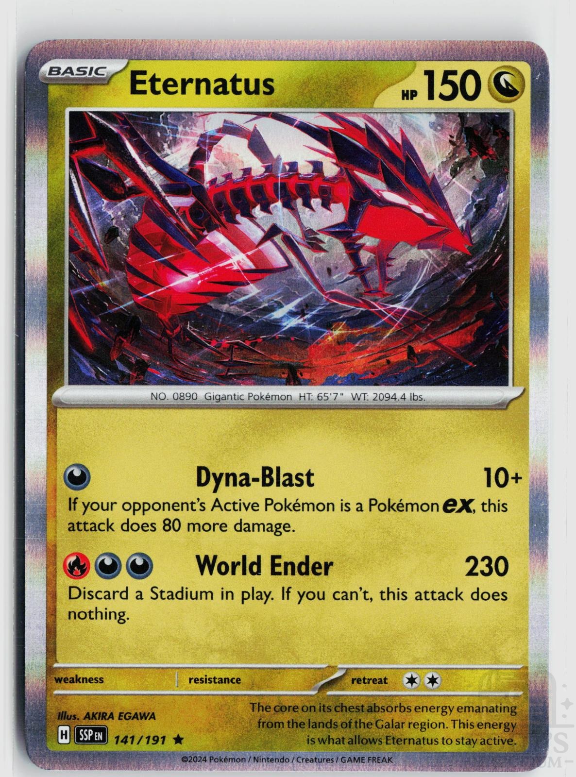 Eternatus 141/191 Surging Sparks Pokemon Holo Rare NM