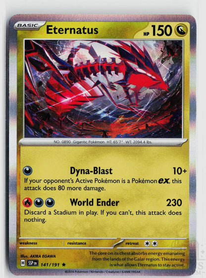 Eternatus 141/191 Surging Sparks Pokemon Holo Rare NM