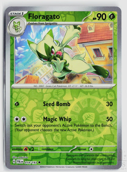 Floragato 014/193 Paldea Evolved Pokemon Reverse Holo Uncommon NM