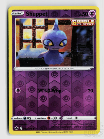 Shuppet 062/198 Chilling Reign Pokemon Reverse Holo Common NM