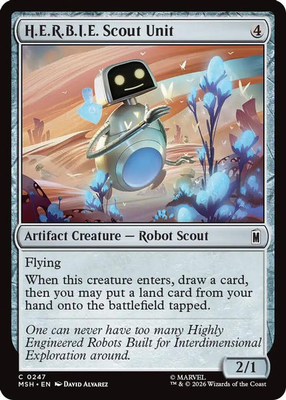 H.E.R.B.I.E. Scout Unit 247 Marvel Super Heroes Magic: The Gathering Foil