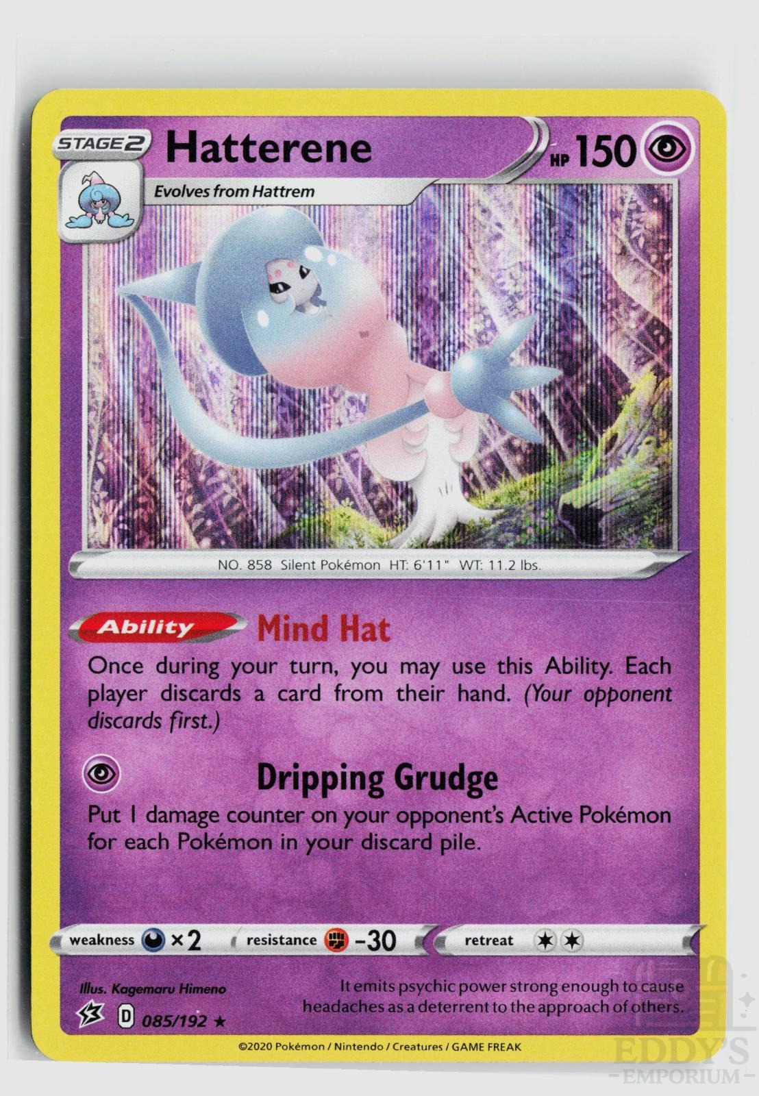 Hatterene 085/192 Rebel Clash Pokemon Holo Rare NM
