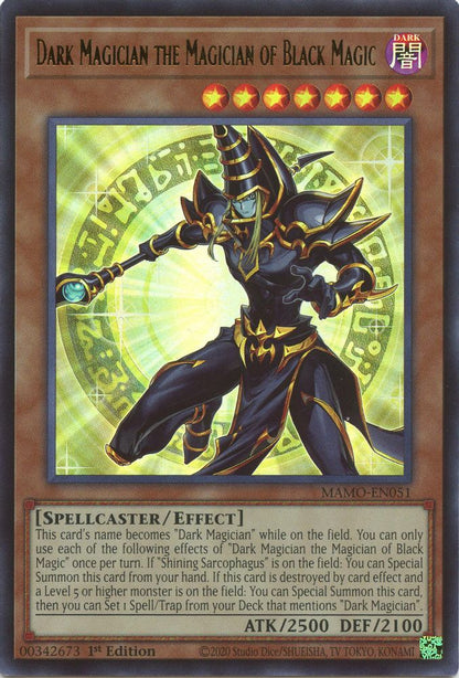 Dark Magician the Magician of Black Magic MAMO-EN051 Magnificent Monsters Yu-Gi-Oh 1st Edition NM