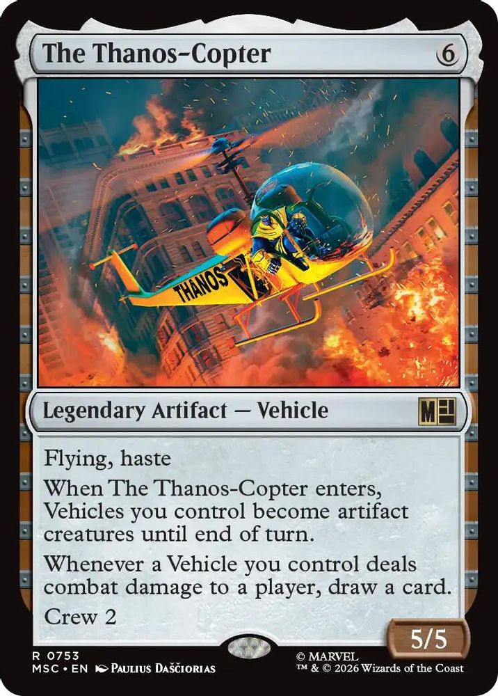 The Thanos-Copter 753 Commander: Marvel Super Heroes Magic: The Gathering