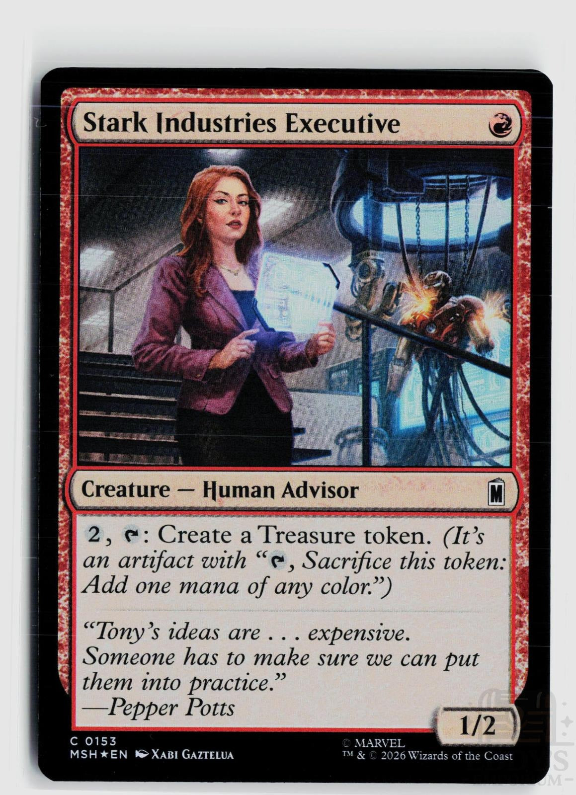 Stark Industries Executive 153 Marvel Super Heroes Magic: The Gathering Foil