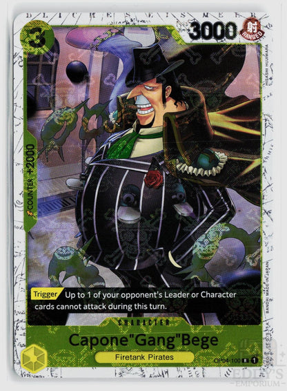 Capone"Gang"Bege (Reprint) OP04-100 Premium Booster -The Best- One Piece Foil