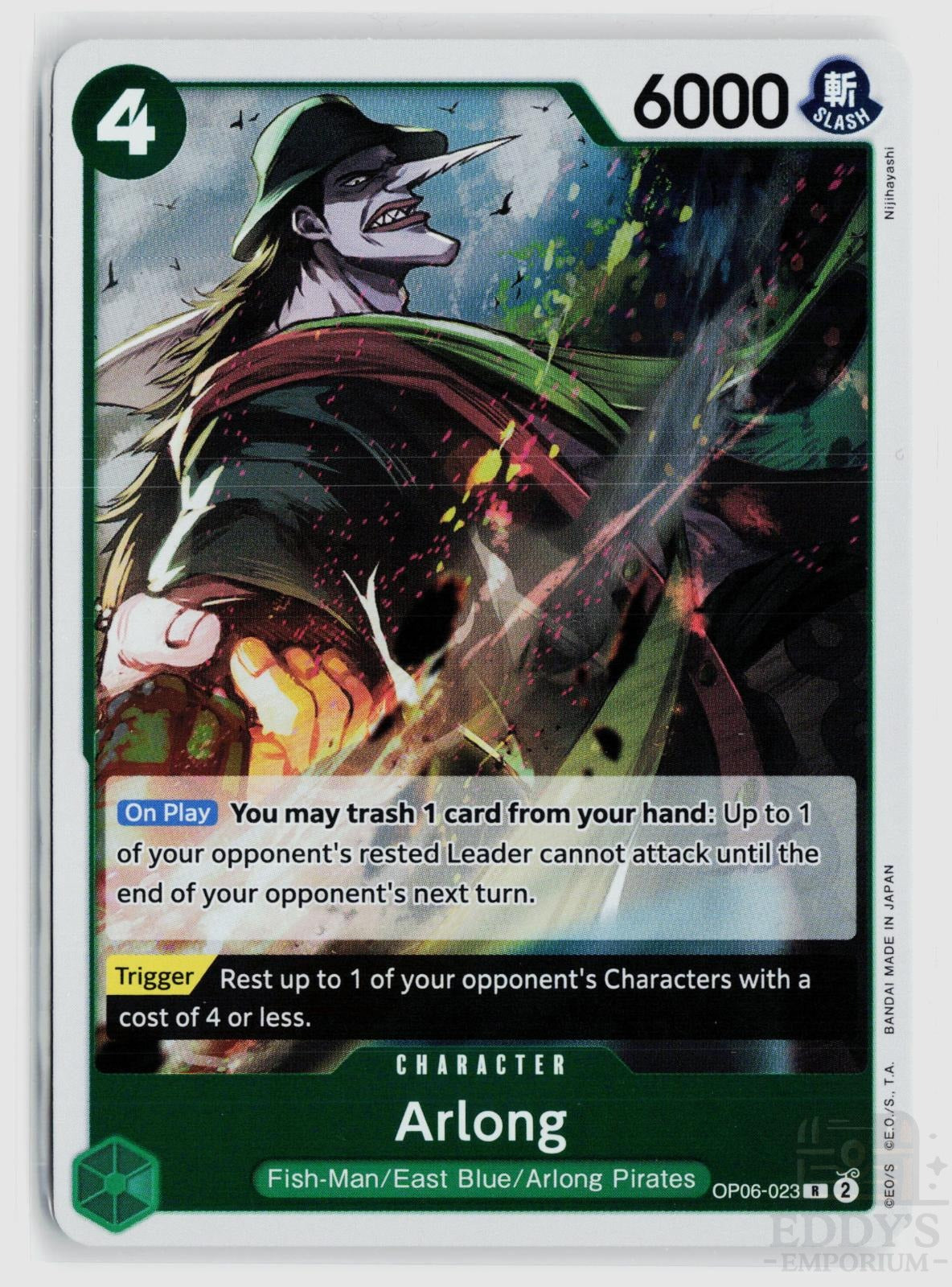 Arlong OP06-023 Wings of the Captain One Piece Foil Rare