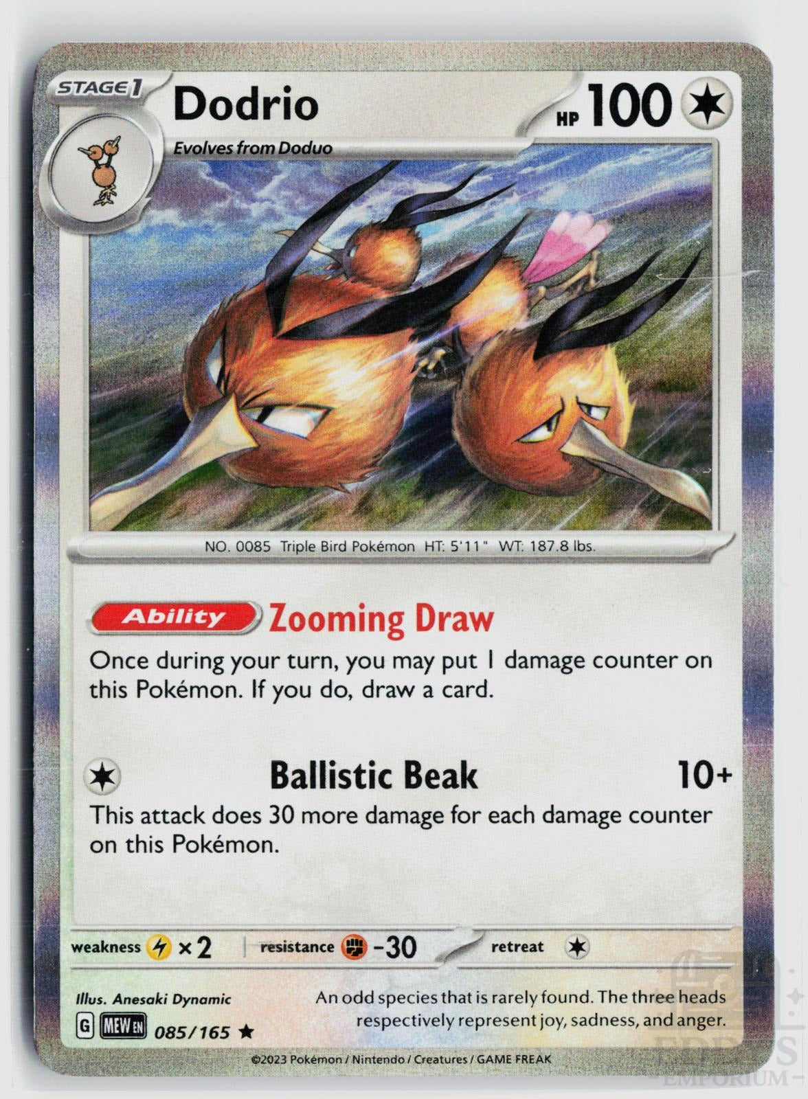 Dodrio 085/165 151 Pokemon Holo Rare NM