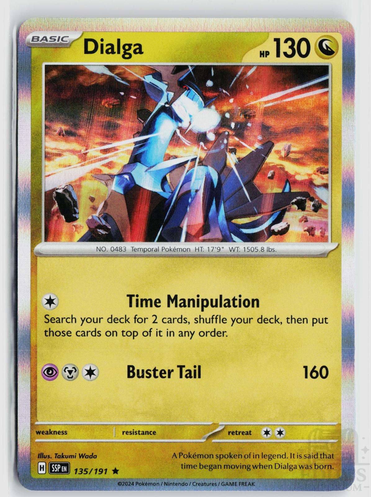 Dialga 135/191 Surging Sparks Pokemon Holo Rare NM