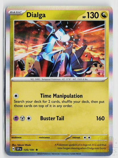 Dialga 135/191 Surging Sparks Pokemon Holo Rare NM