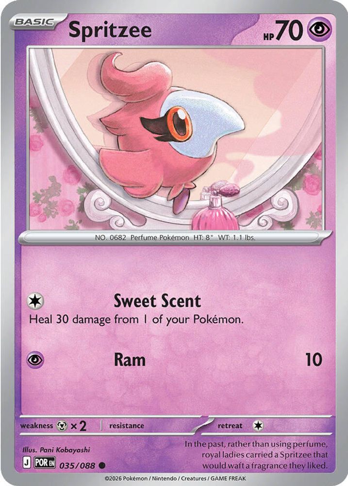 Spritzee 035/088 Perfect Order Pokemon Reverse Holo
