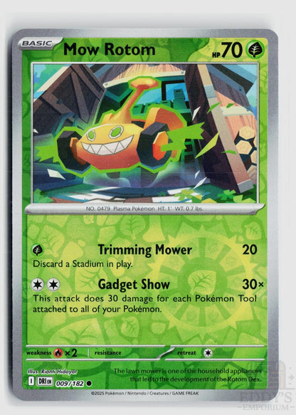 Mow Rotom 009/182 Destined Rivals Pokemon Reverse Holo