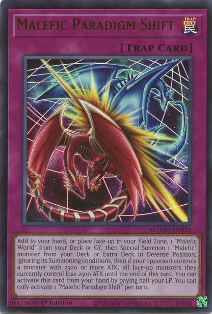 Malefic Paradigm Shift MAMO-EN025 Magnificent Monsters Yu-Gi-Oh 1st Edition NM