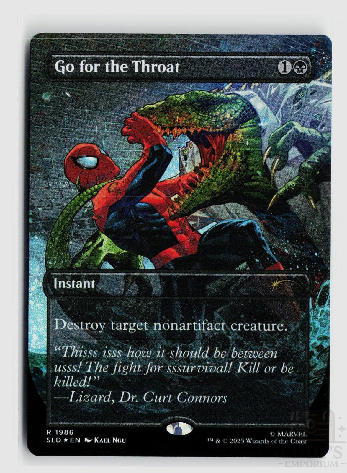 Go for the Throat 1986 Secret Lair Drop Series Magic: The Gathering Rare