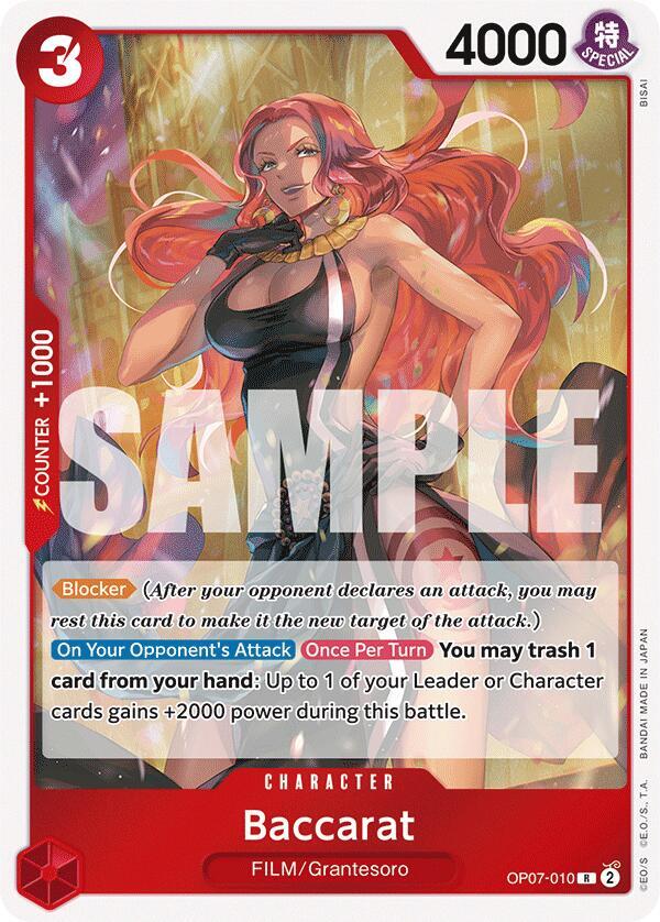 Baccarat OP07-010 500 Years in the Future One Piece Foil Rare