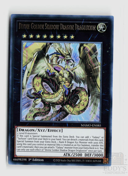 Divine Golden Shadow Dragon Dragluxion MAMO-EN085 Magnificent Monsters Yu-Gi-Oh 1st Edition NM