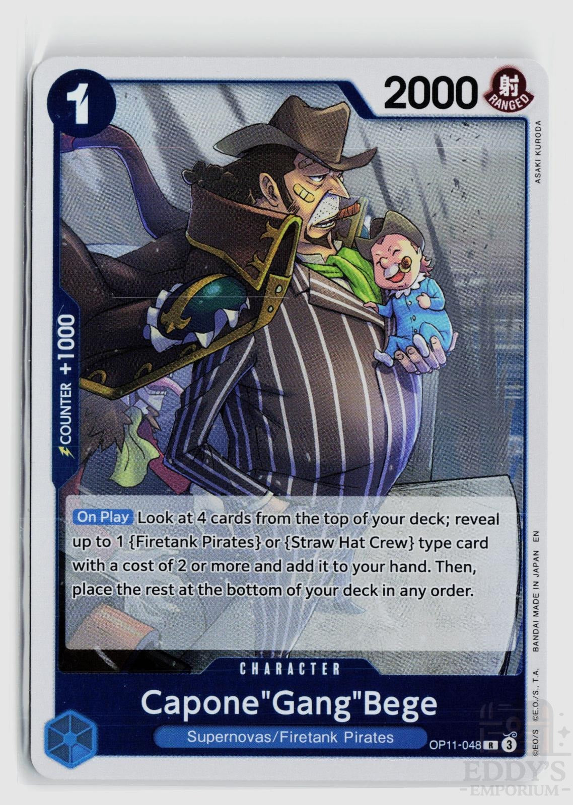 Capone"Gang"Bege (048) OP11-048 A Fist of Divine Speed One Piece Foil Rare
