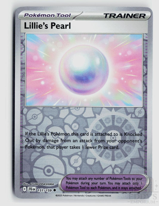 Lillie's Pearl 151/159 Journey Together Pokemon Reverse Holo