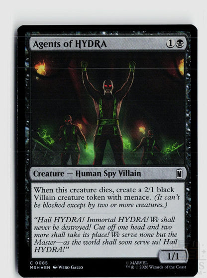 Agents of HYDRA 85 Marvel Super Heroes Magic: The Gathering Foil Common