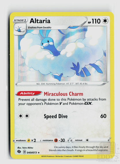 Altaria 049/073 Champion's Path Pokemon Holo Rare NM