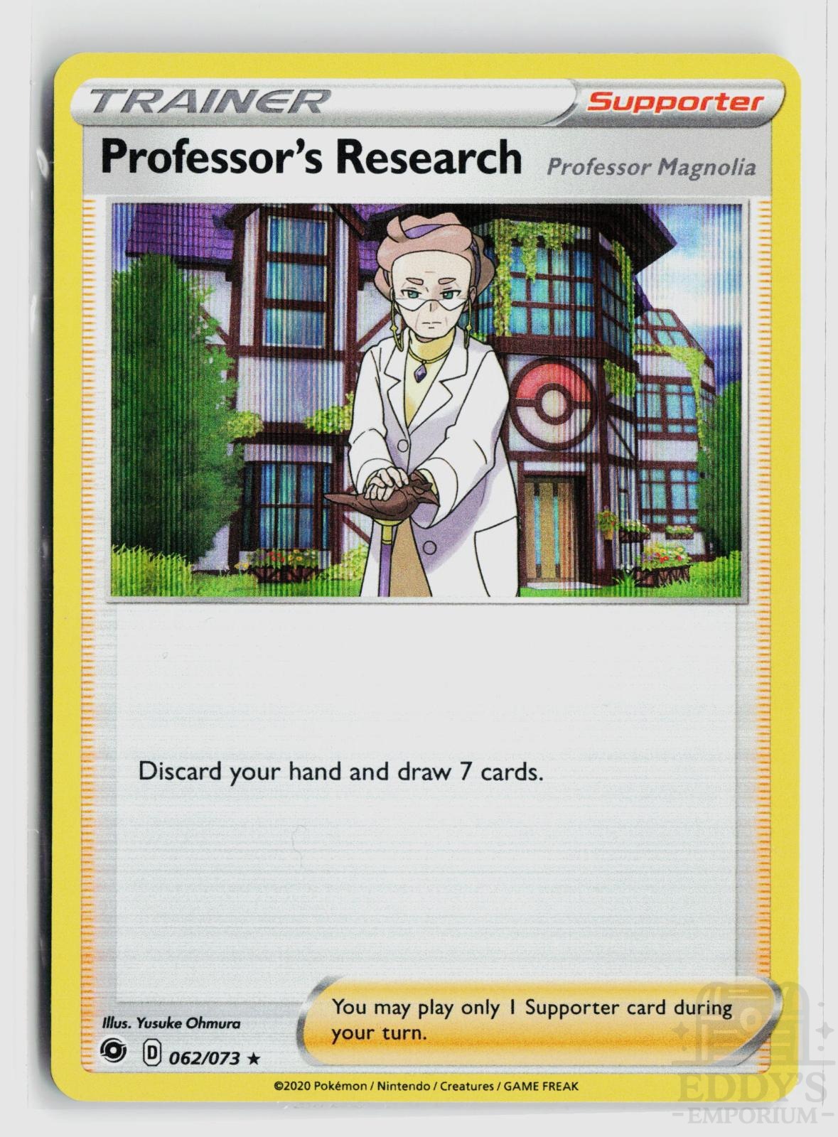 Professor's Research (Professor Magnolia) 062/073 Champion's Path Pokemon Holo NM