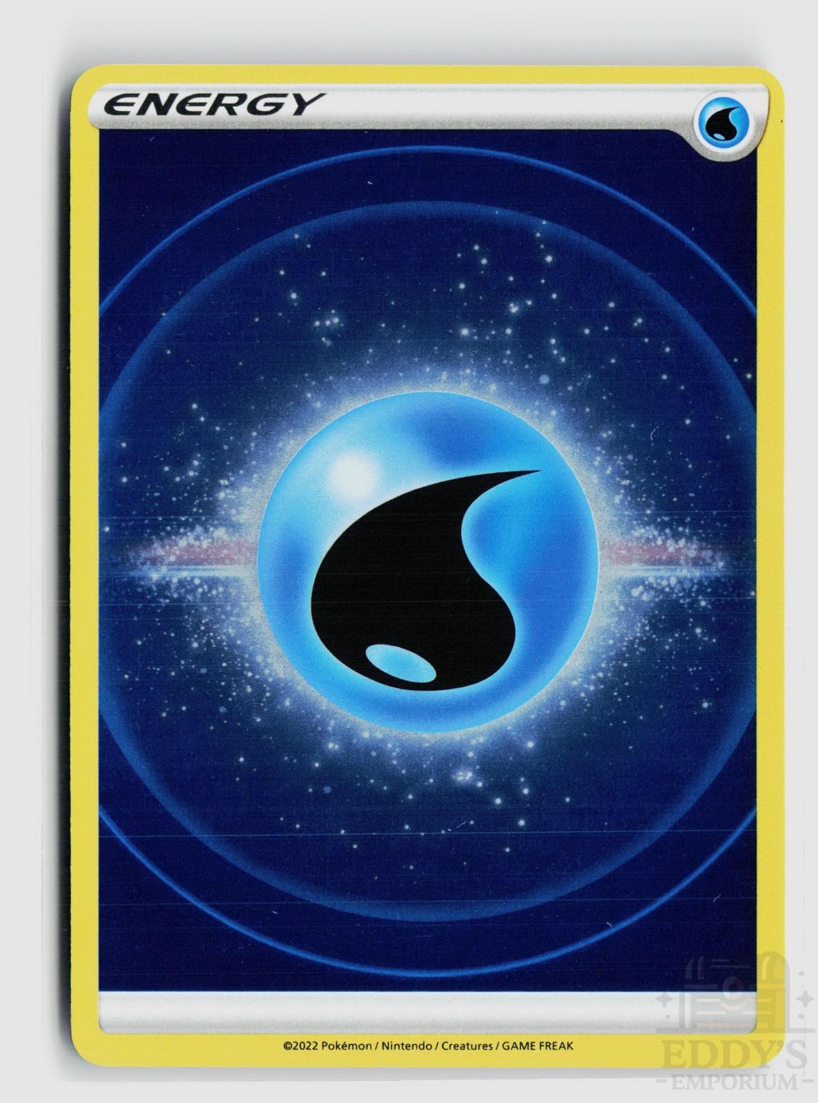 Water Energy (2022 Unnumbered) SWSH09: Brilliant Stars Pokemon Reverse Holo NM