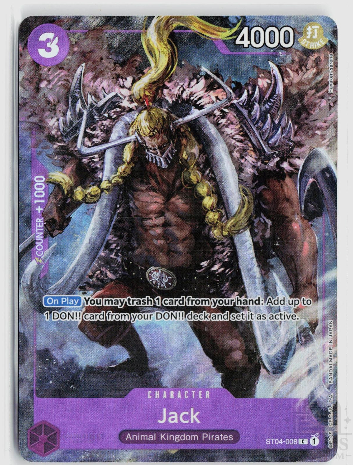 Jack (Premium Card Collection -BANDAI CARD GAMES Fest. 23-24 Edition-) ST04-008 One Piece Promotion Cards One Piece Foil