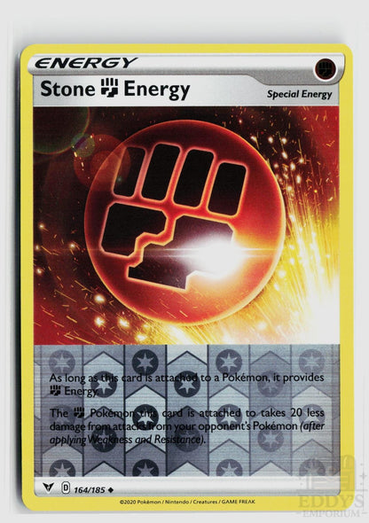 Stone Fighting Energy 164/185 Vivid Voltage Pokemon Reverse Holo Uncommon NM