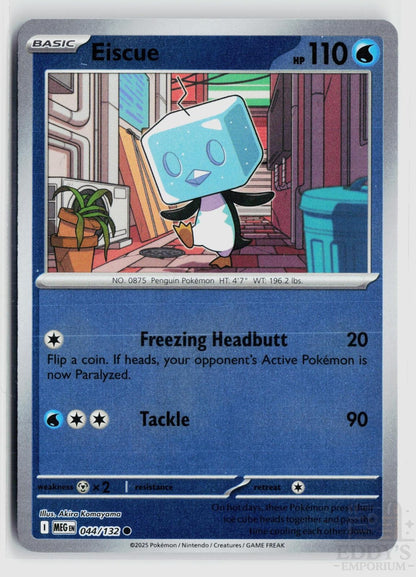 Eiscue 044/132 Mega Evolution Pokemon Reverse Holo Common NM