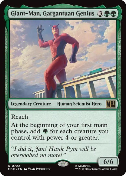 Giant-Man, Gargantuan Genius 722 Commander: Marvel Super Heroes Magic: The Gathering