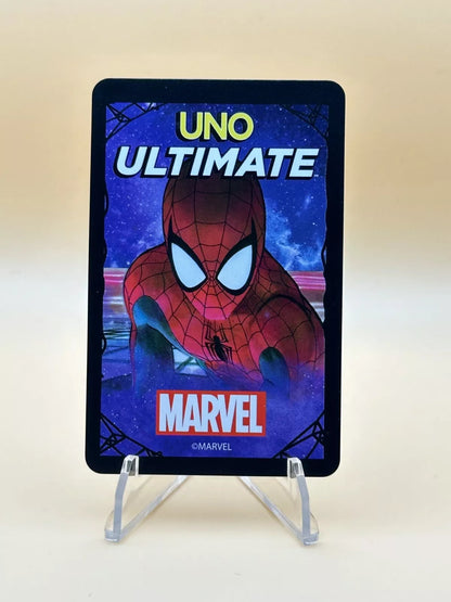 Marvel x UNO 'Web Up' (Red Dot) Full Art Ultra Rare – Mint Condition