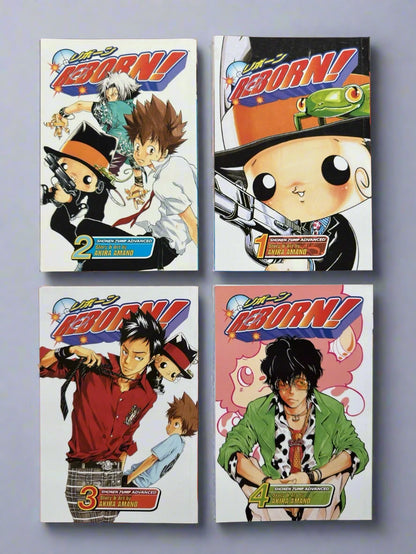 Katekyo Hitman Reborn! Volumes 1-4 English Manga Bundle