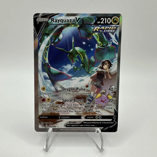 Rayquaza V 194/203 - Evolving Skies - Alternate Full Art - Near Mint